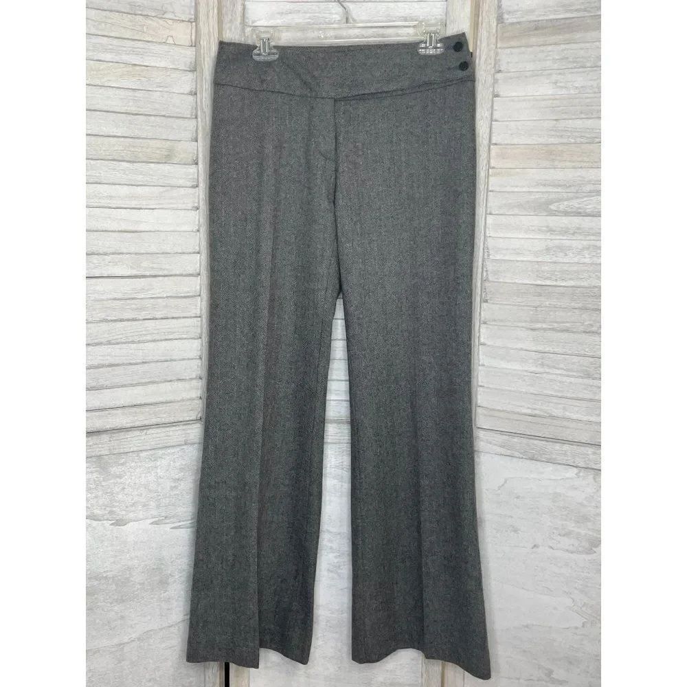 United Colors Of Benetton Wool Tweed Wide Leg Trousers Women's Size US 6 / EU 42